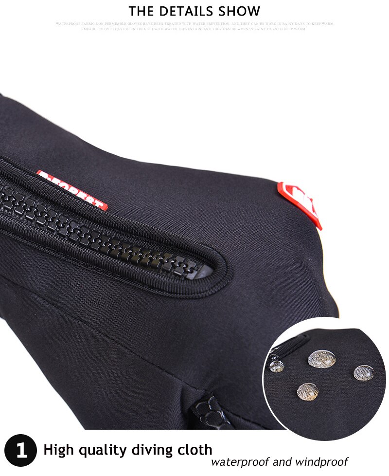 Mannen Vrouwen Waterdichte Winter Warme Ski Handschoenen Snowboard Touch Screen Motorfiets Fietsen Sneeuw Windstopper Handschoenen