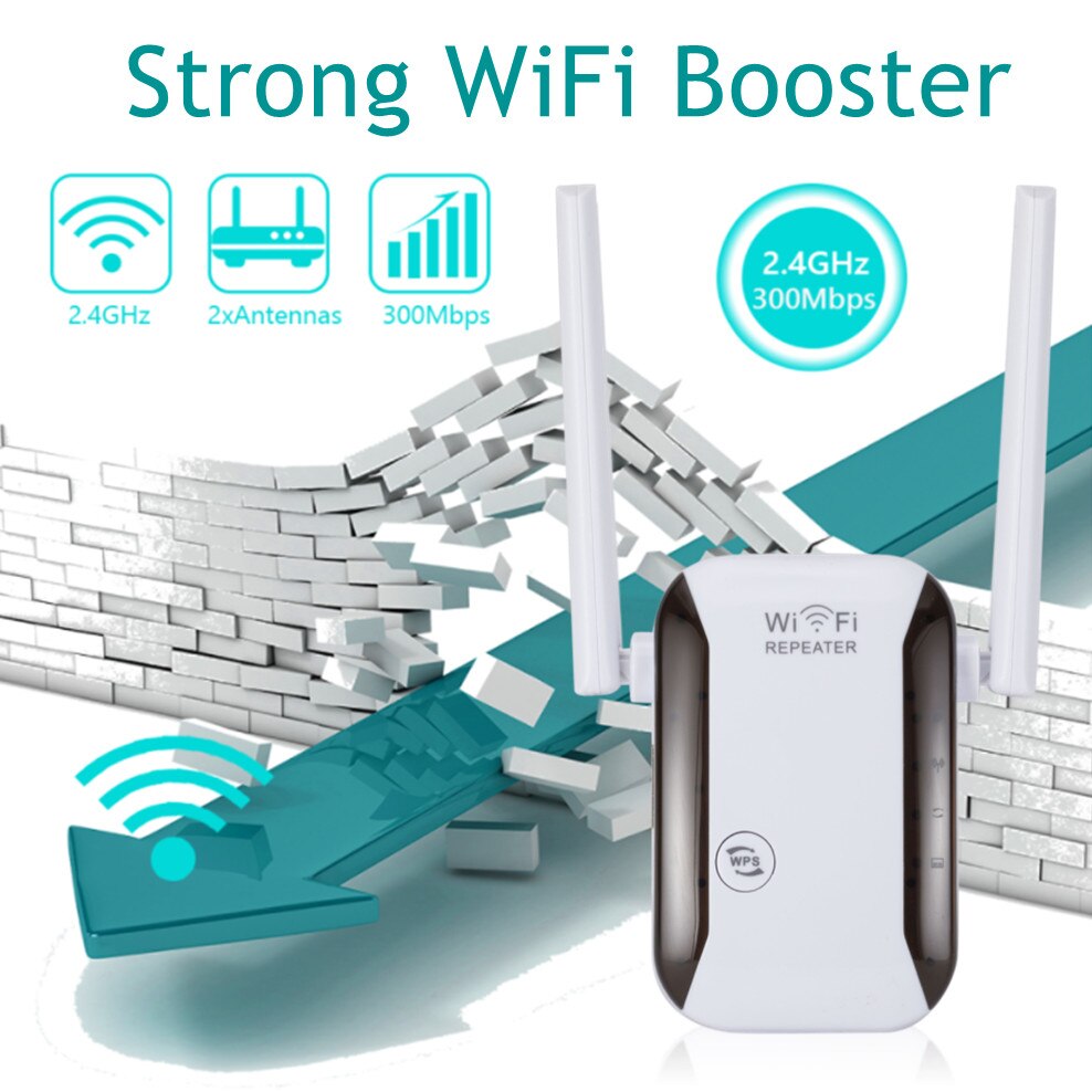 Inioiczmt Draadloze Wifi Repeater Router 2.4G 300Mbps Netwerk Signaal Versterker WR229 IIEEE802.11 B/G/N 2 antenne Wifi Booster Thuis