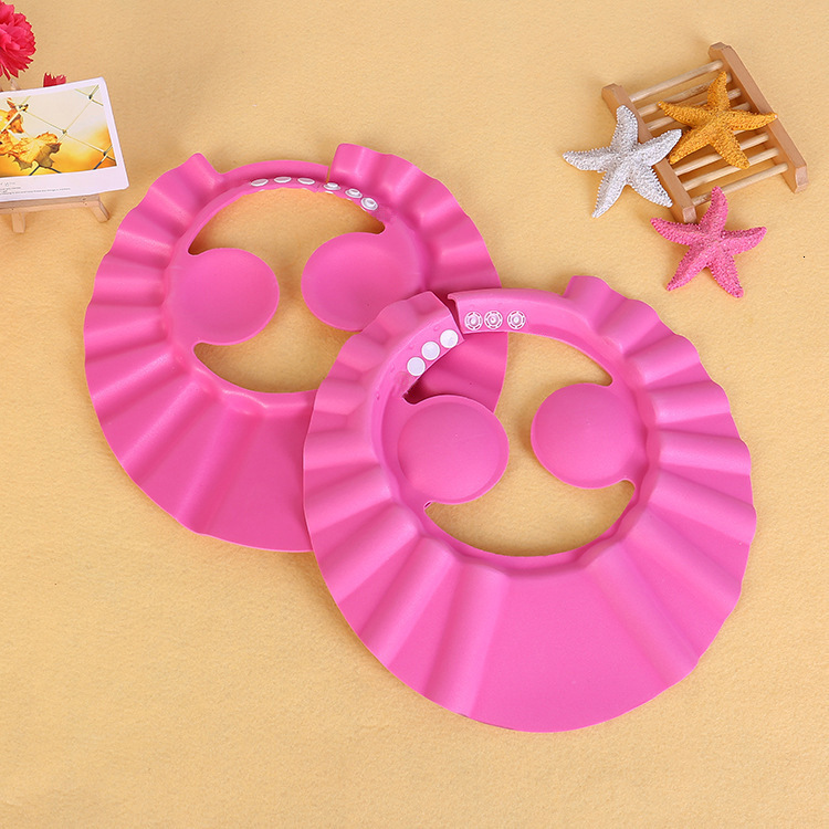 Bad Wassen Haar Cap Gehoorbescherming Kinderen Shampoo Cap Douche Caps Baby Shower Shield Hat Veilig Zachte Hoed Verstelbare