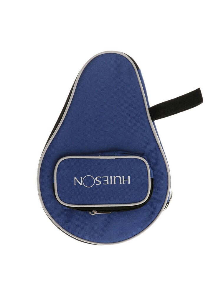 Portable Table Tennis Racket Case Ping Pong Paddle Bag Cover with Ball Pouch