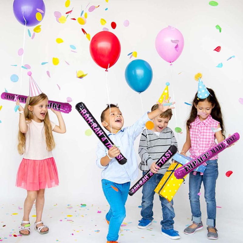 10pcs/set Inflatable Cheerleaders Cheering Sticks Sports Competition Inflatable Cheer Stick Kids Performance Props