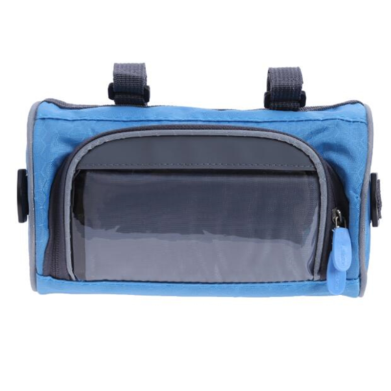 Aanpasbare mountainbike fietstassen fietstassen touchscreen fietsen telefoon tas geval racefiets voorbuis stuur cilindertas