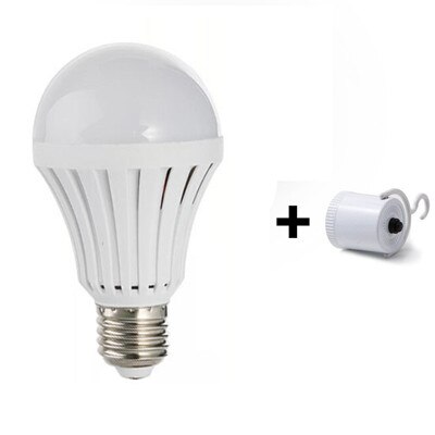 Led Lamp Smart Emergency Night Lights E27 5W 7W 9W 12W Intelligente Lamp Ac Opladen Oplaadbare batterij Spaarlampen: LED Bulb With Switch / 7W