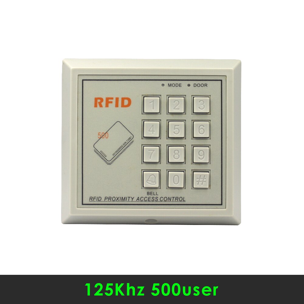 125Khz RFID Keypad Access Control System Device Machine RFID Card Reader Door Lock System 500 users