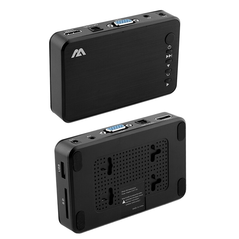 Digital Medien Spieler ,voll HD 1080P Multimedia-Spieler TV Kasten , HDMI VGA AV USB Festplatte U Disk SD/SDHC/MMC Karte