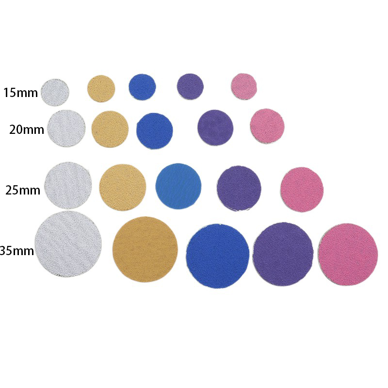 ~ papier abrasif blanc 50/pièces pédicure outils de soins des pieds 15mm 20mm 25mm 35mm foret à ongles disque disque Salon callosités remplaçable