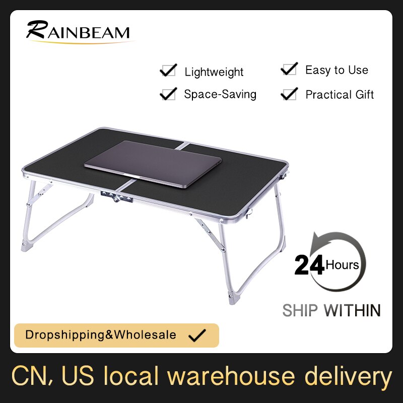 Ordinateur Portable pliable Table tour bureau petit déjeuner dans le plateau de lit Portable Mini Table de pique-nique support pour ordinateur Portable lire support de livre pour plancher de canapé: black