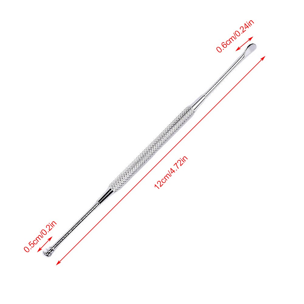 Double-Ended Ear Wax Remover Rvs Oor Pick Schoonmaken Lepel Oor Clean Tool