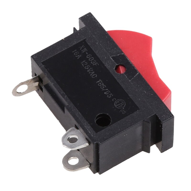 D0AB Hair Dryer Parts 3 Pin 3 Position Rocker Switch ON/Off Rocker Switch Black Red