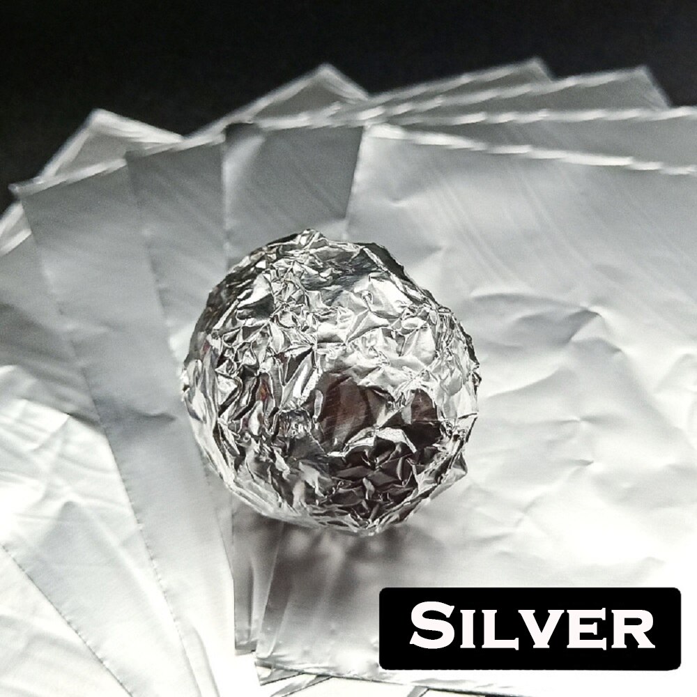 200pcs 10x10cm DIY Chocolate Paper Candy Packaging Paper Sweets Square Wrapper 6 Colors for Valentine's Day Birthday Party: Silver