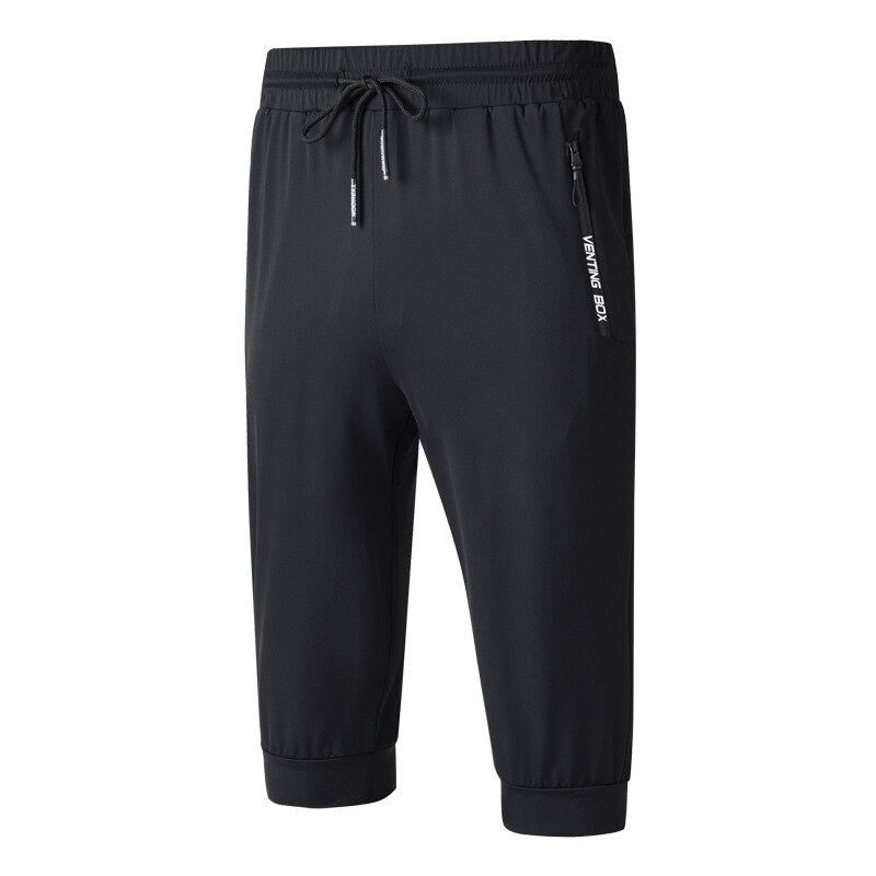 Pantalones de chándal de verano 8XL para hombre, pantalones deportivos con bolsillo y cremallera de secado rápido, pantalones deportivos para correr, correr, gimnasio, entrenamiento, pantalones casuales de talla grande