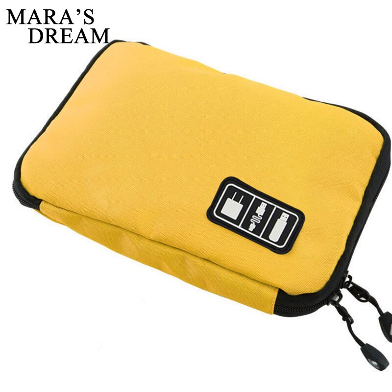 Mara's Dream Electronic Accessories Travel Bag Nylon Travel Organizer Line SD Card USB Cable Digital Device Bags