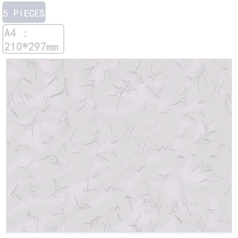 5 pieces A4 paper 180g Greeting Card Birthday paper DIY paper album paper bamboo leaf flat leather paper binding cover paper: Silver grey