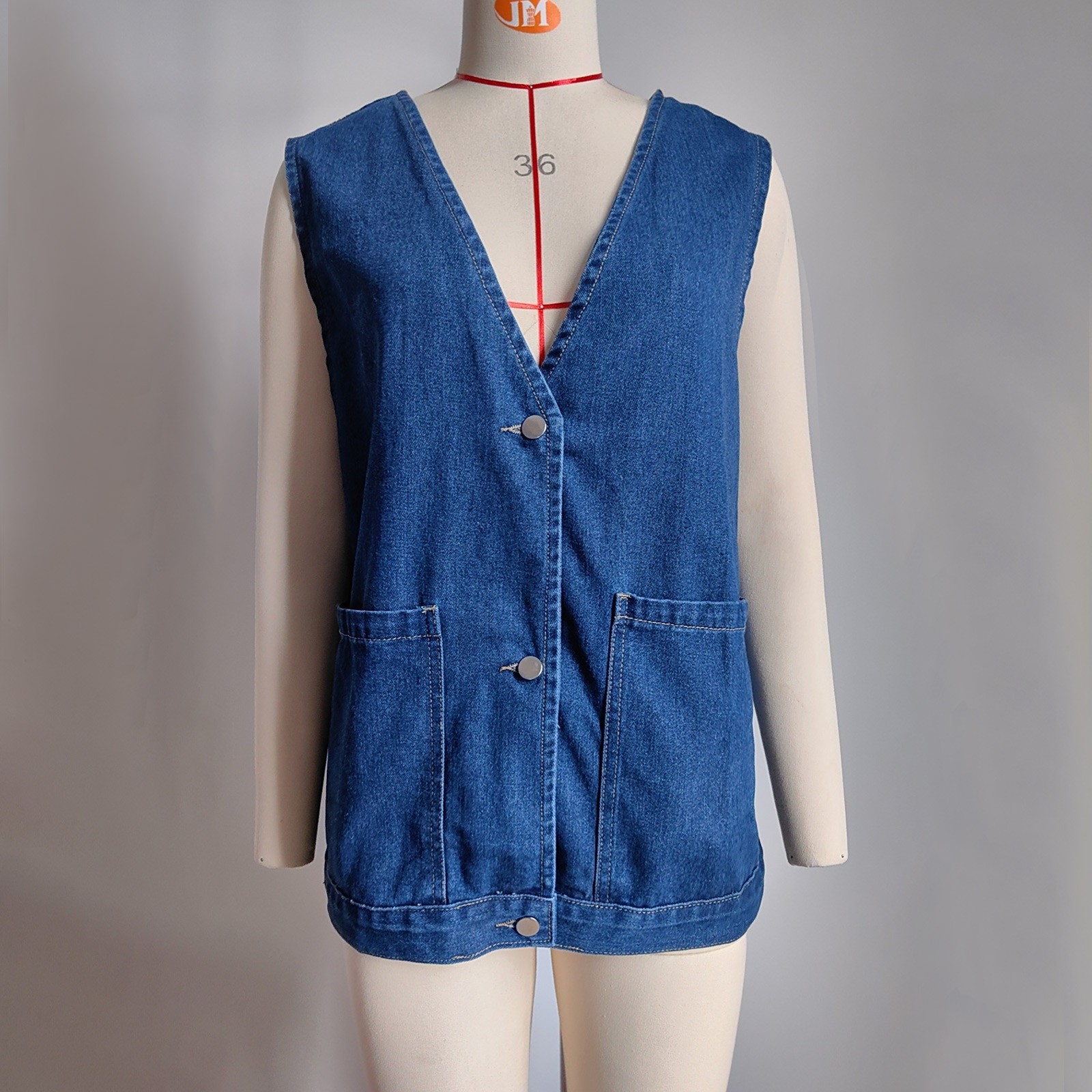 Lente Herfst Dames Korte Denim Vest Jack Single Breasted Koreaanse Slanke Casual Jeans Vest Dames Vest Vest Chaleco Mujer