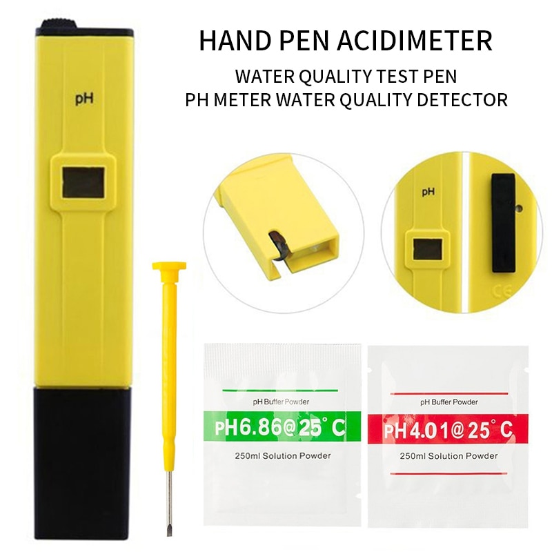 Numérique ph-mètre testeur LCD affichage eau testeur haute précision 0.1 stylo Aquarium piscine humidité automatique calibrage