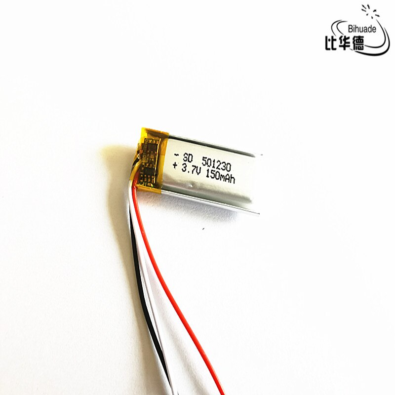 3 linea di sensore di Temperatura a termistore 3.7 V, 150mAH 501230 agli ioni di litio Polimero/BANCA di batteria Li-Ion per tablet pc, GPS, mp3, mp4