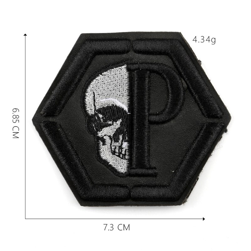 Embroidery Black PU Leather Sew on Iron on Patch Clothing Diy Appliques for Jacket Cap Bag Decoration Stripe: 7