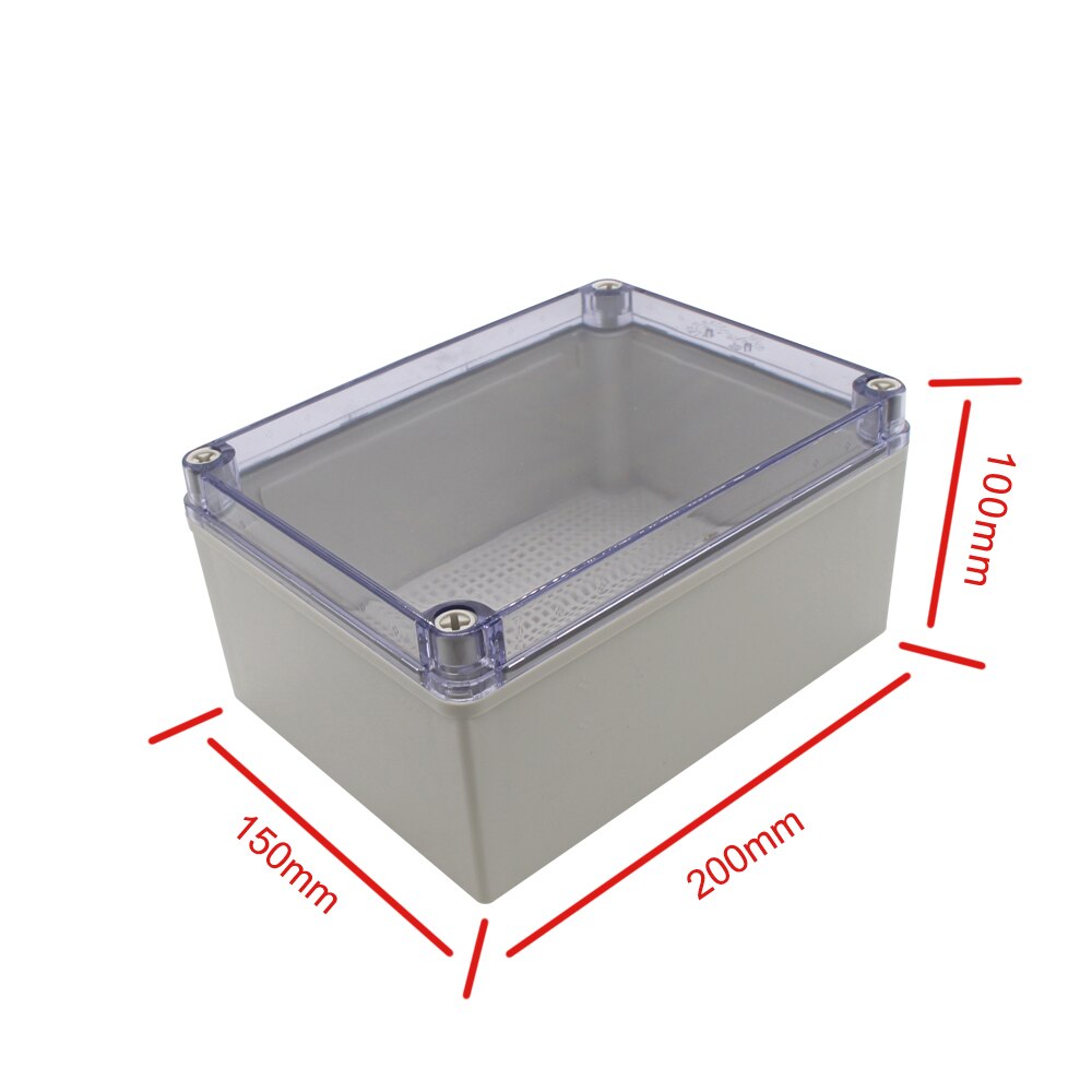 200*150*100mm ABS Doos Waterdichte Elektrische Dozen Junction Box Voor Elektronische Project Kunststof Behuizing met Clear cover