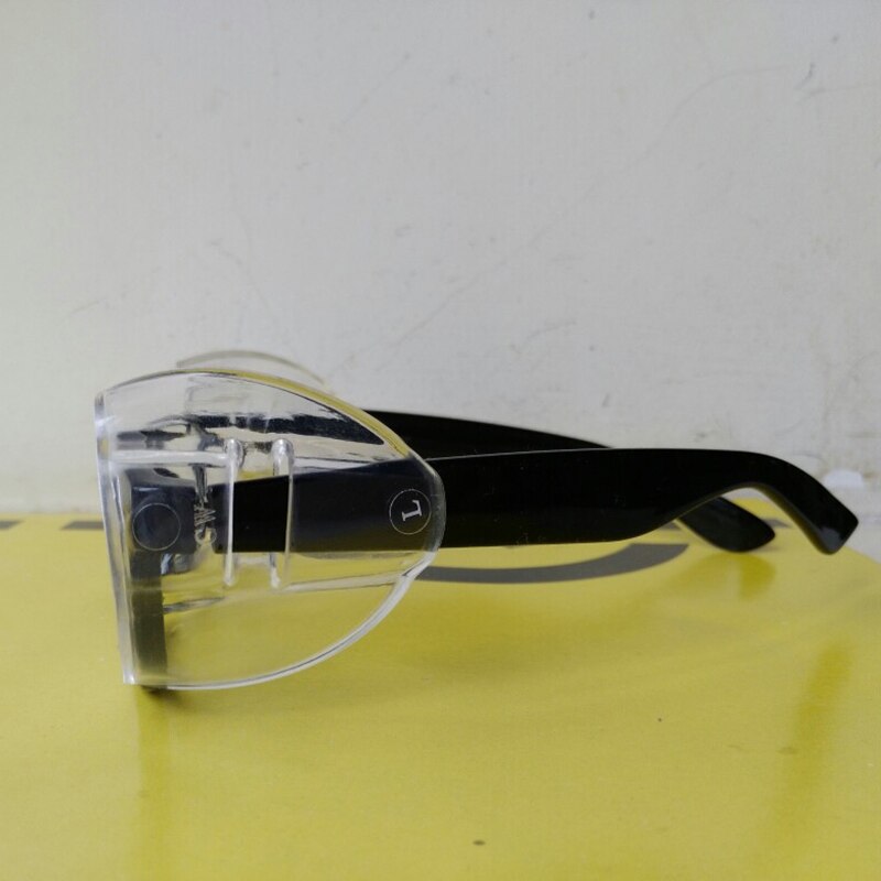 1 Pair Glasses Side Shields TPU Clear Glasses Protective Covers Flap Side Protector for 17mm Glasses Frame