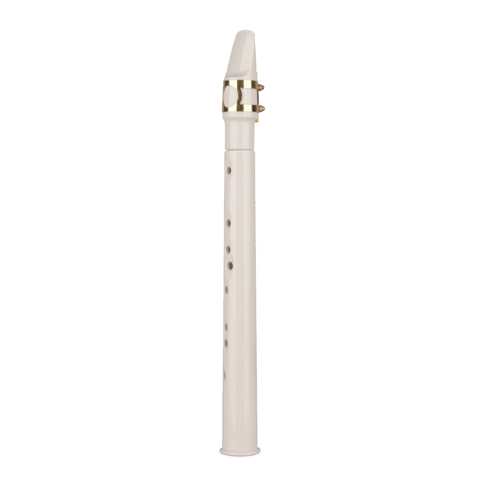 Pocket Sax Mini Saxophone Sax Portable Little Saxophone Plastic Woodwind Practicing Training Instrument for Beginner: White