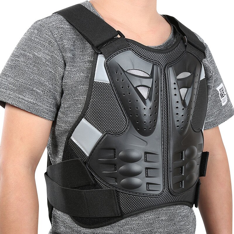 Protector de espalda para motocross, mallas protectoras negras de para la espalda, patinaje, nieve, armadura para motocicleta, XL, L, accesorios para coche