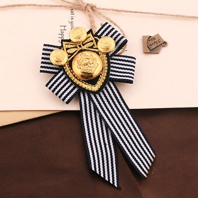 directe offre spéciale plaqué à la ancre amoureux Broche femelle britannique Broche marine vent Badge mâle collège costume Broche: 3