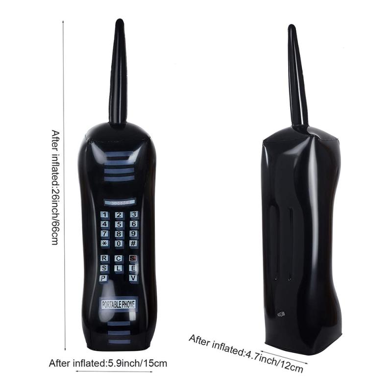 2 Pieces Inflatable Radio Boom Box Inflatable Mobile Phone Props For 80s 90s Party Decorations Toy