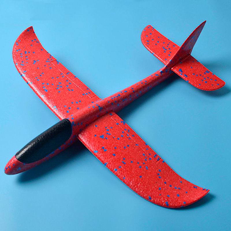 SAILEROAD 48 centimetri LED Lancio A Mano di Lancio Aereo Aereo Aliante Inerziale Schiuma Giocattolo Per Bambini Modello di Aereo per Esterni per Giochi Del Capretto: 48x50x22  red