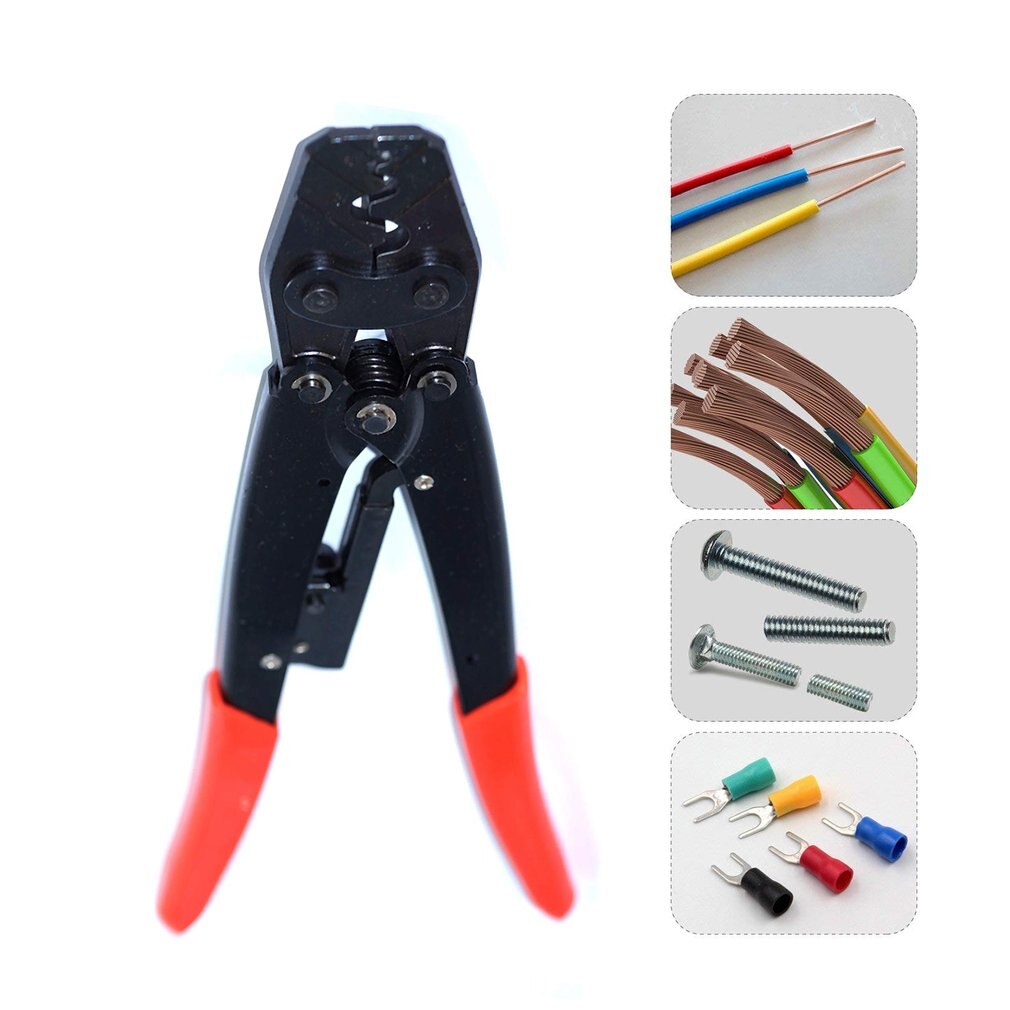Hs -16 crimptang kabelsko crimper tool bar terminal wire tang cutter millimeter cutters skærende håndværktøj
