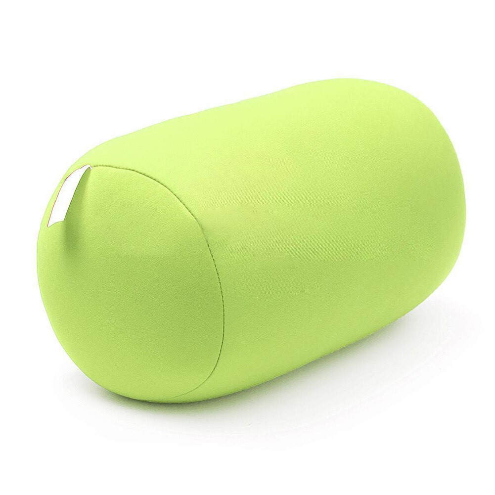 30cmx16cm Cylindrical pillow Micro Mini Microbead Back Cushion Roll Pillow Head Convenient Travel Pillow Bed Decoration