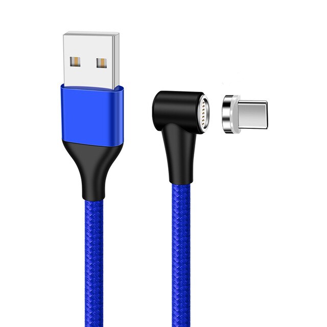 5A Magnetische USB Kabel Schnelle Ladung Mikro USB Typ C Für iPhone 11 Samsung s20 Daten Draht Kabel Magnet Ladegerät praktisch Kabel: Pro iPhone / Blau