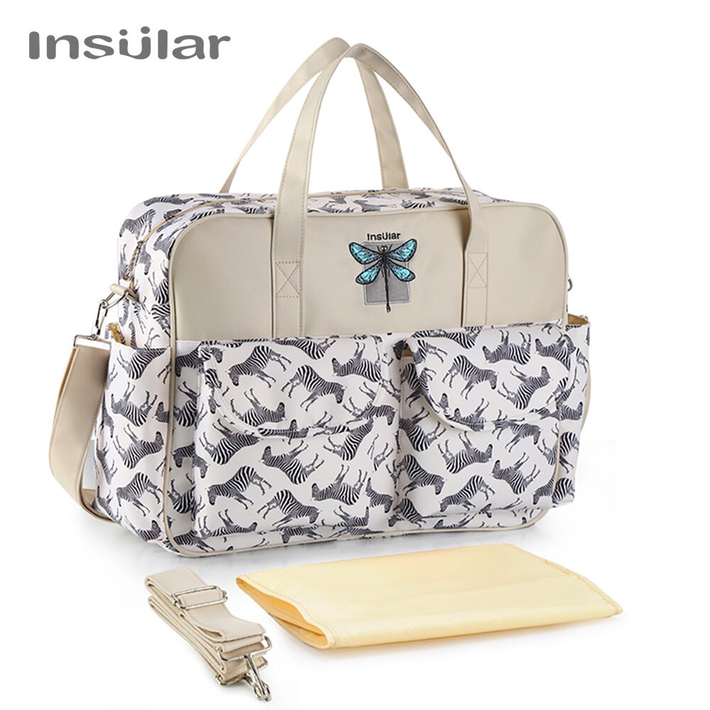 Insular Luier Wandelwagen Zak Mummie Moederschap Luiertas Damesmode Tas Waterdichte Crossbody Zakken Voor Babyverzorging: 4
