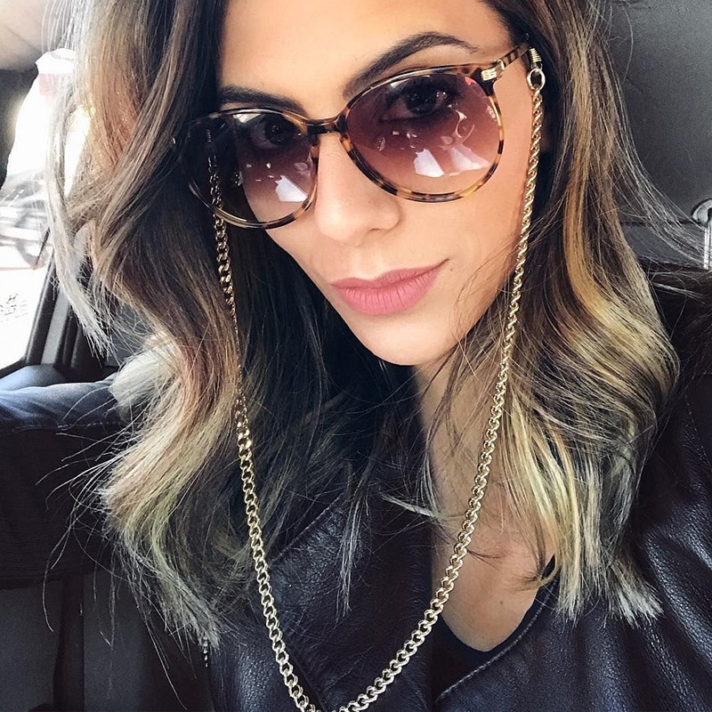 Chique leesbrilketting voor dames metalen zonnebrillen casual brilketting voor dames