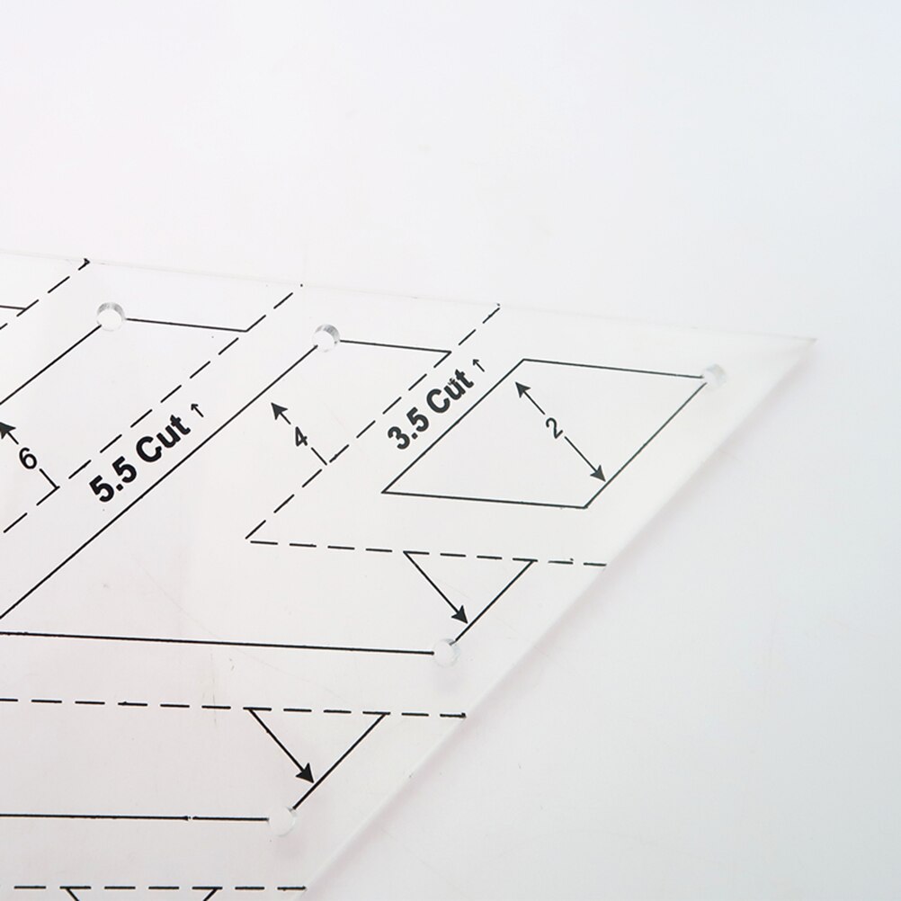 Patchwork Ruler 45 Degree Rhomboid Quilting Ruler Patchwork Plastic Template Sewing Accessories