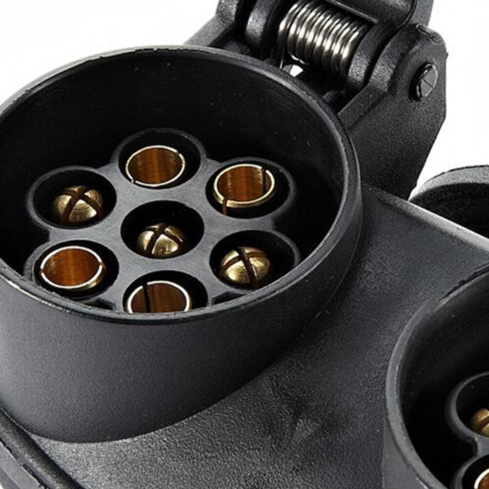7 Pin Durable Plastic Trailer Plug Tow Bar Electrics Connector EU Plug Auto Car Socket Adapter Trailer Couplings Accessories