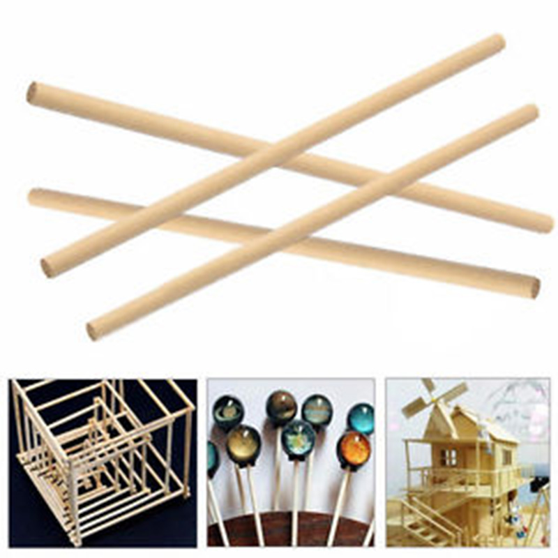 Ronde houten stokken 8 mm 20 stuks 100 cm lang