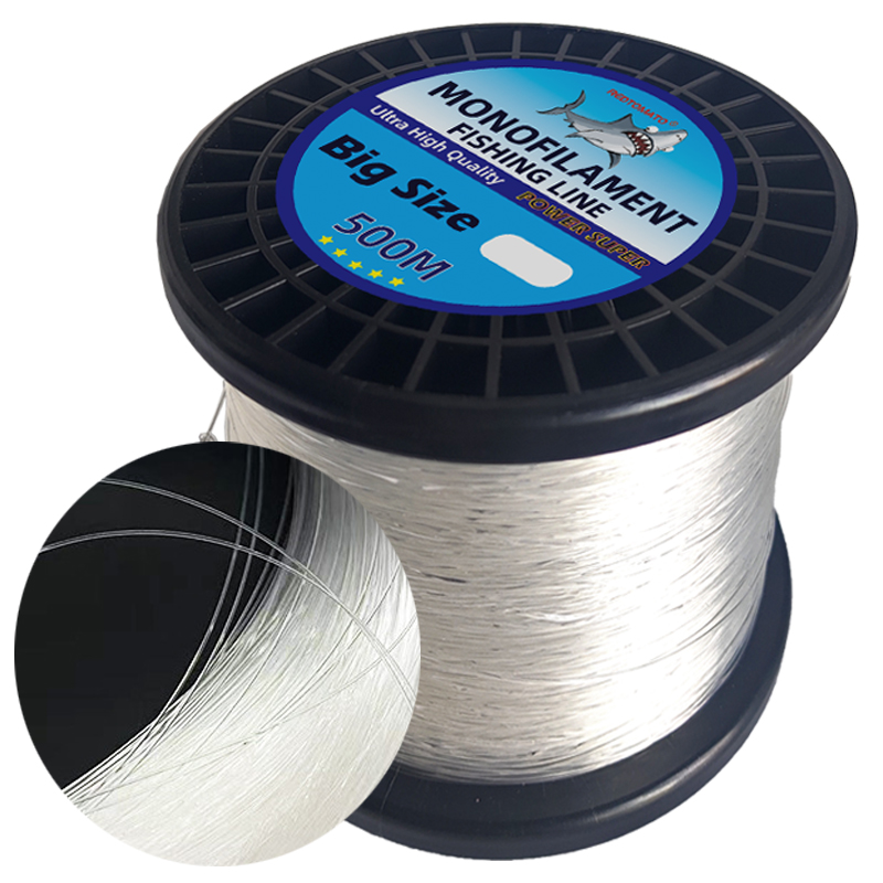500M Monofilament Nylon 0,6/0,7/0,8/0,9/1,0mm Große Größe Angelschnur Meer Angeln Big Game angelschnüre Dicke Angeln Lieferungen: WHITE / 0.4