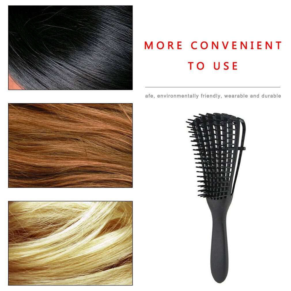 polpo Pettine Pettine aria Birichino Pettine Dei Capelli Pettinatura Spazzola Pettine per Capelli per africano Trama Ondulata Peloso Arricciatura Dei Capelli A Secco Ricci