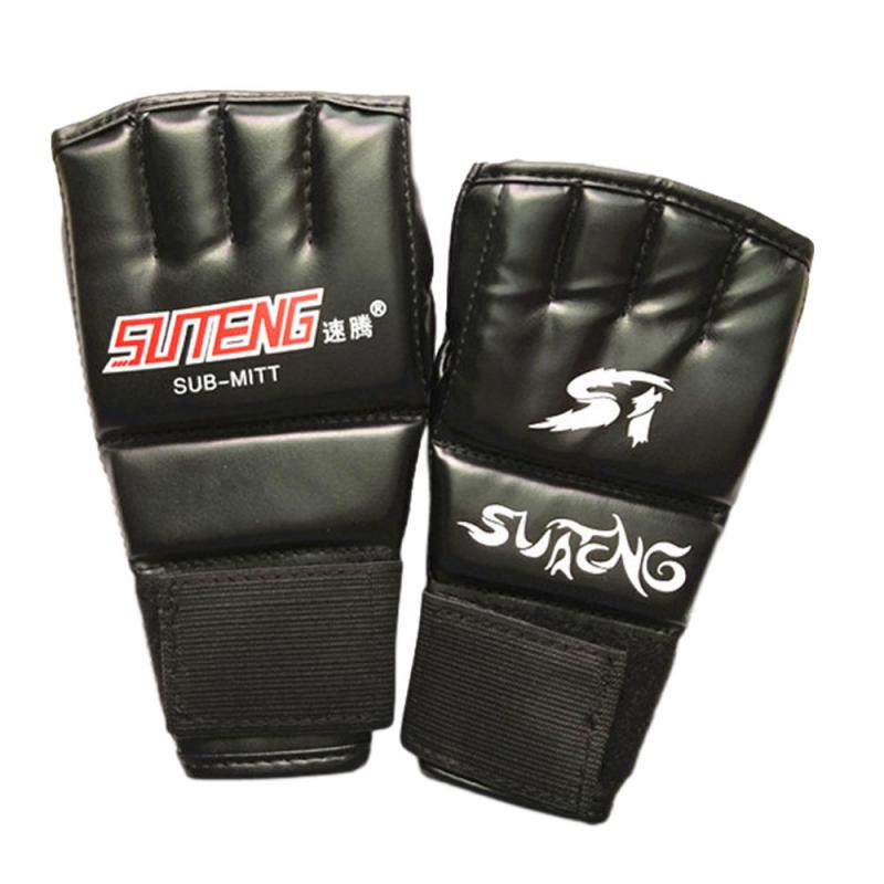 Split-finger Boxing Gloves, Punching Bag, Half-finger Open Glove, Palm Breathable Five-finger Leather Split Finger