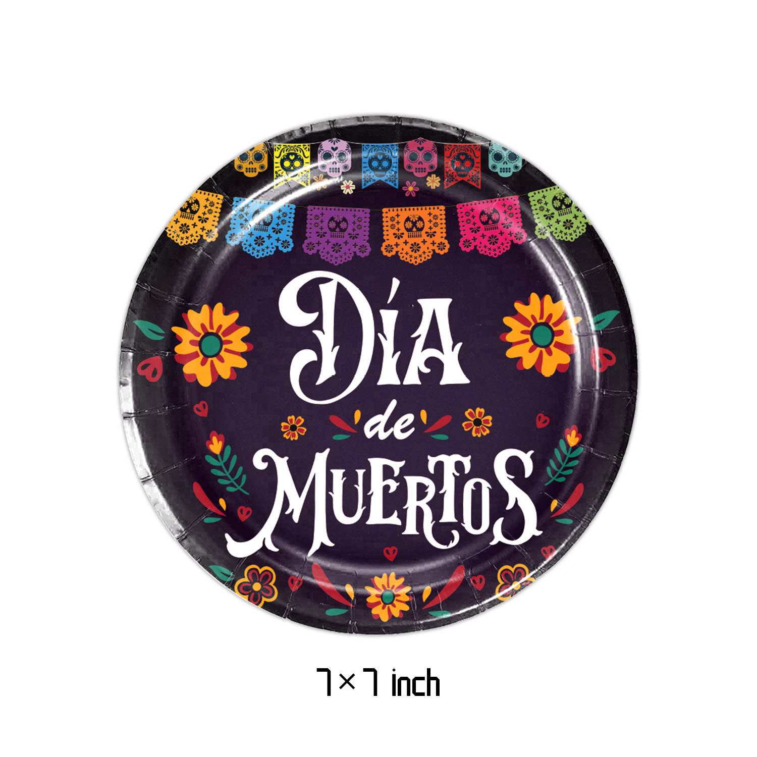 Decoraciones de cumpleaños con tema del Día de los Muertos, vajilla desechable para , servilletas de papel, vasos, platos, manteles, paja: Verde oliva