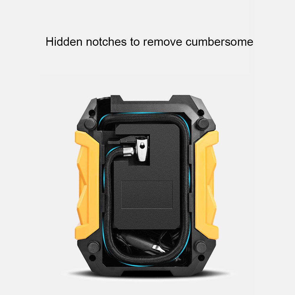 Portable Air Compressor Tire Inflator-Autoband Pomp Met Digitale Manometer (150 Psi 12V Dc) bright Emergency Zaklamp