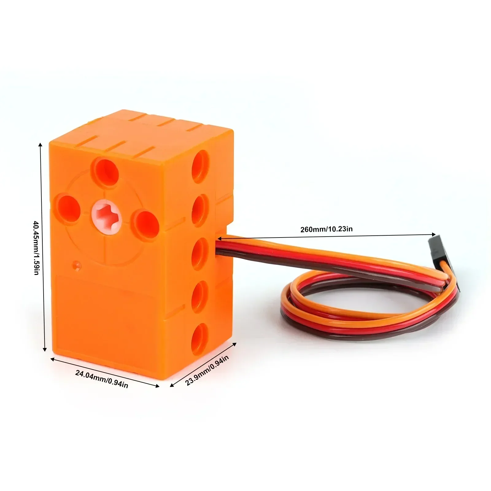 Geekservo Programmable Servo Mini 2P/3P Wire 360 Degree Rotation Compatible with Standard Building Blocks Microbit Raspberry Pi