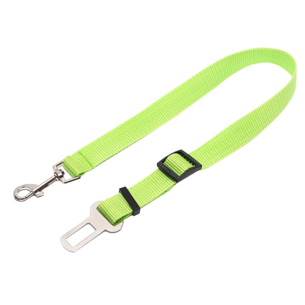 Huisdier Autogordel Veiligheid Gordel Harness Leash Lead Verstelbare Nylon Veiligheidsgordels: Green