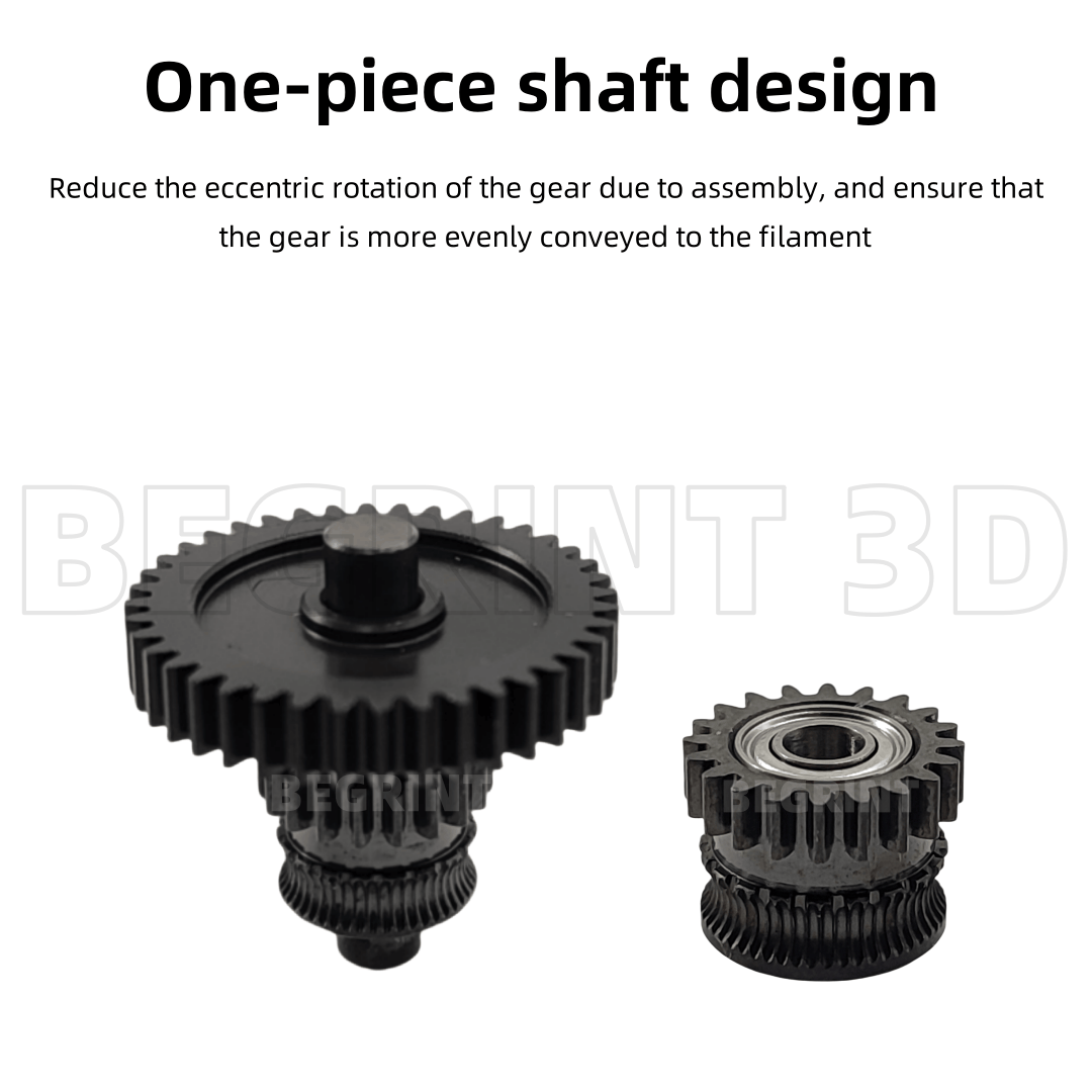 Per Kobra3 Combo Estrusore Kit ingranaggi con rivestimento nano Kit ingranaggi monopezzo in acciaio temprato ad alta precisione per Anycubic Kobra 3