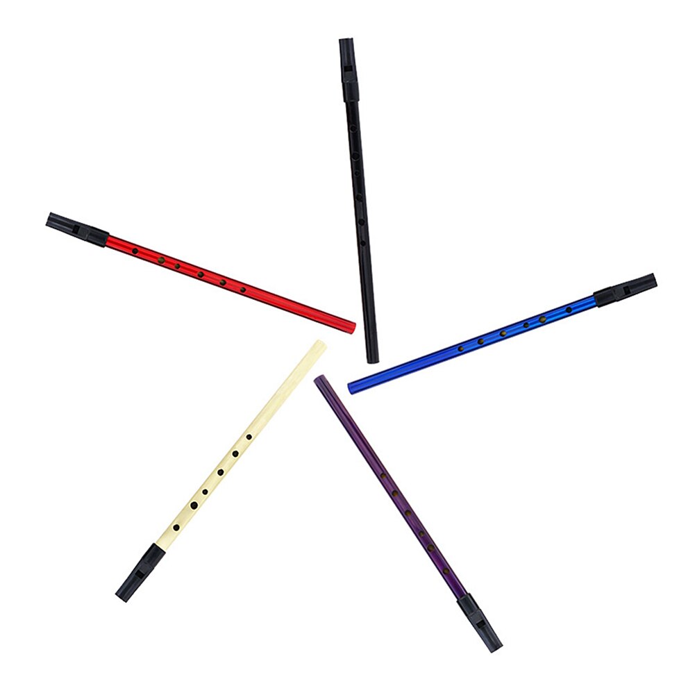 Traditional Tin Penny Whistle 6 holes Wind Music Instrument Brass Key of D Woodwind Instruments Bamboo Flute