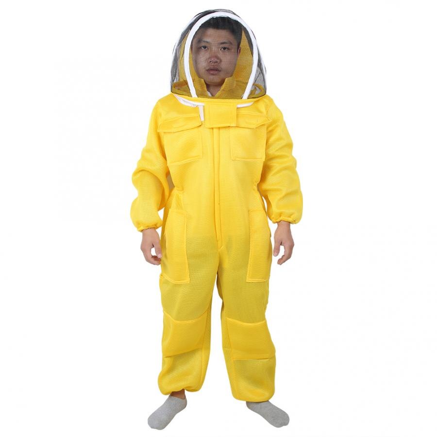 Hooded Een Stuk Ademend Imker Beschermende Pak Bijenteelt Apparatuur Kleding Imkers Bee Pak Veiligheid Kleding