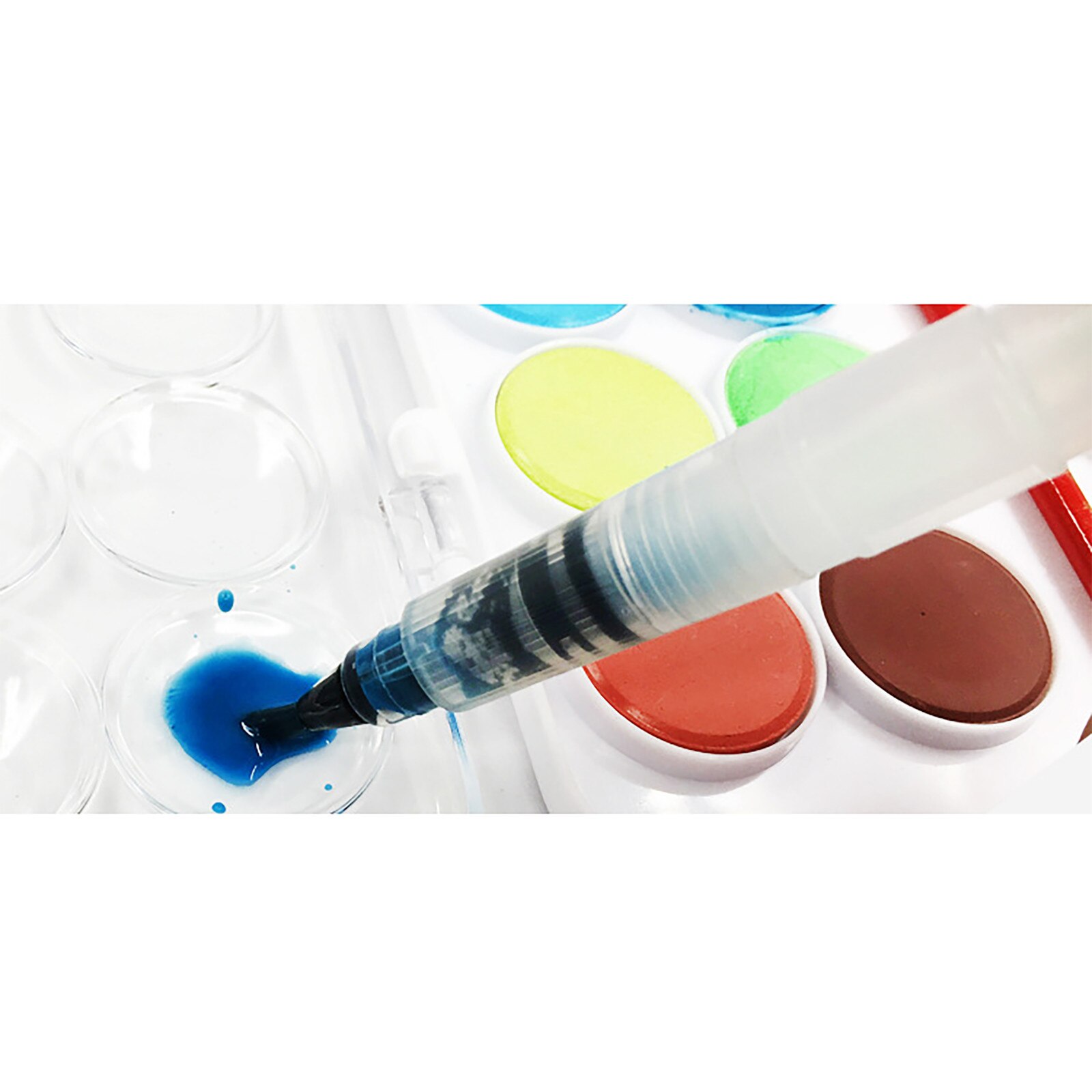# (Verf Door Nummer Verf Vullingen Kleur Aquarellen & Borstel Hervulbare Water Borstel Pen Water Kleuren Verf Set Acryl verven
