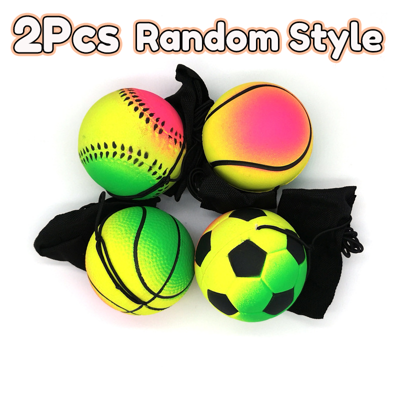 Elastic String Wrist Rebound Sport Ball, Baseball Soccer Tennis Training Equipment, Portable Outdoor Party Workout Leisure Exerc: green