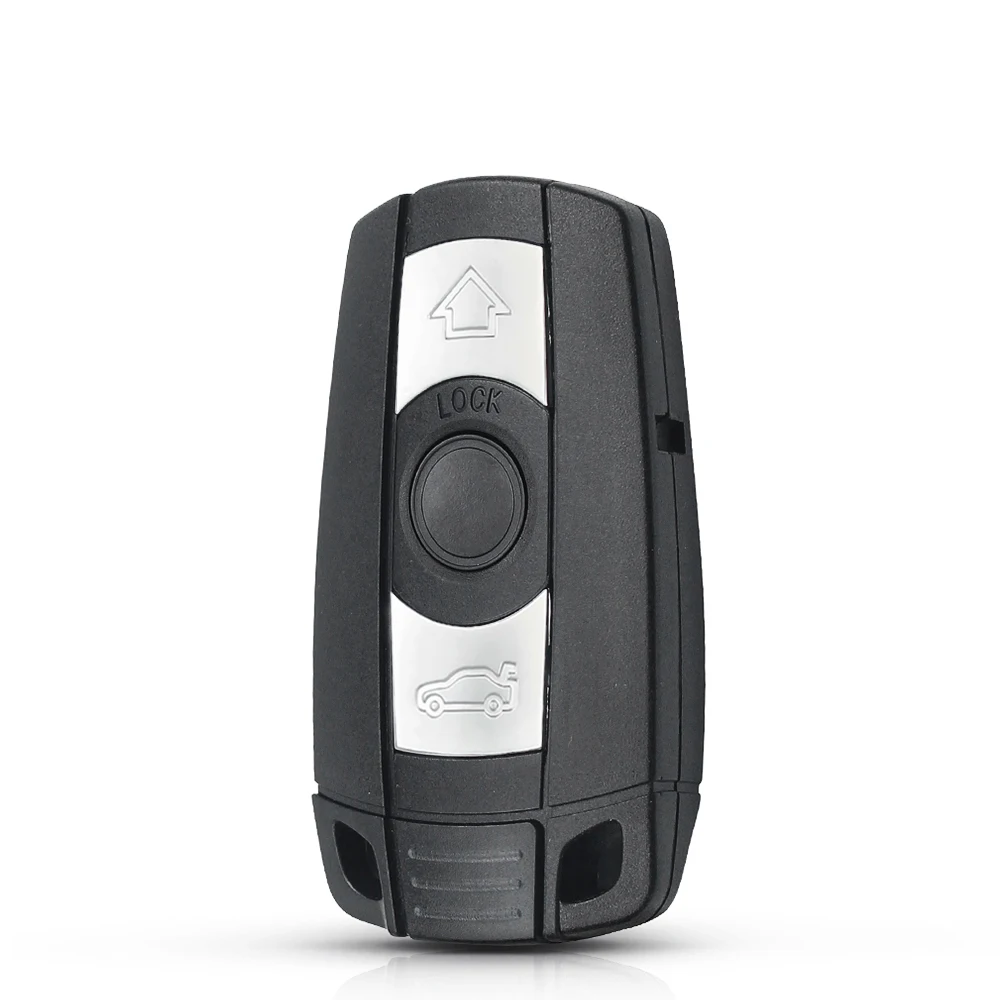 KEYYOU-funda para llave de coche, carcasa para mando a distancia, 3 botones, hoja inteligente, para BMW 1, 3, 5, 6, Serie E90, E91, E92, E60
