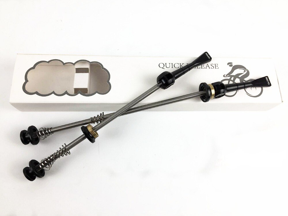 Titanium Bike Frames For Road Bike 56g Titanium Quick Release Skewer Set For Road & MTB Bikes - Gold, Super Lightweight (YQR-14) Bike Skewers